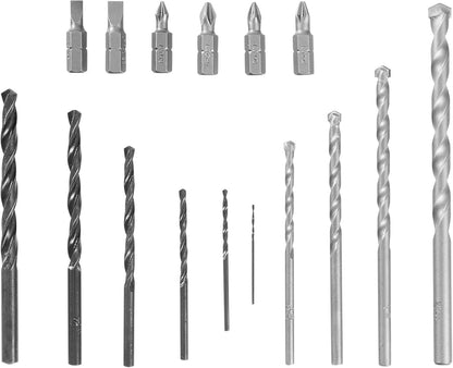 BLACK+DECKER Juego de Brocas y Puntas, 16 Piezas, BD0130CS