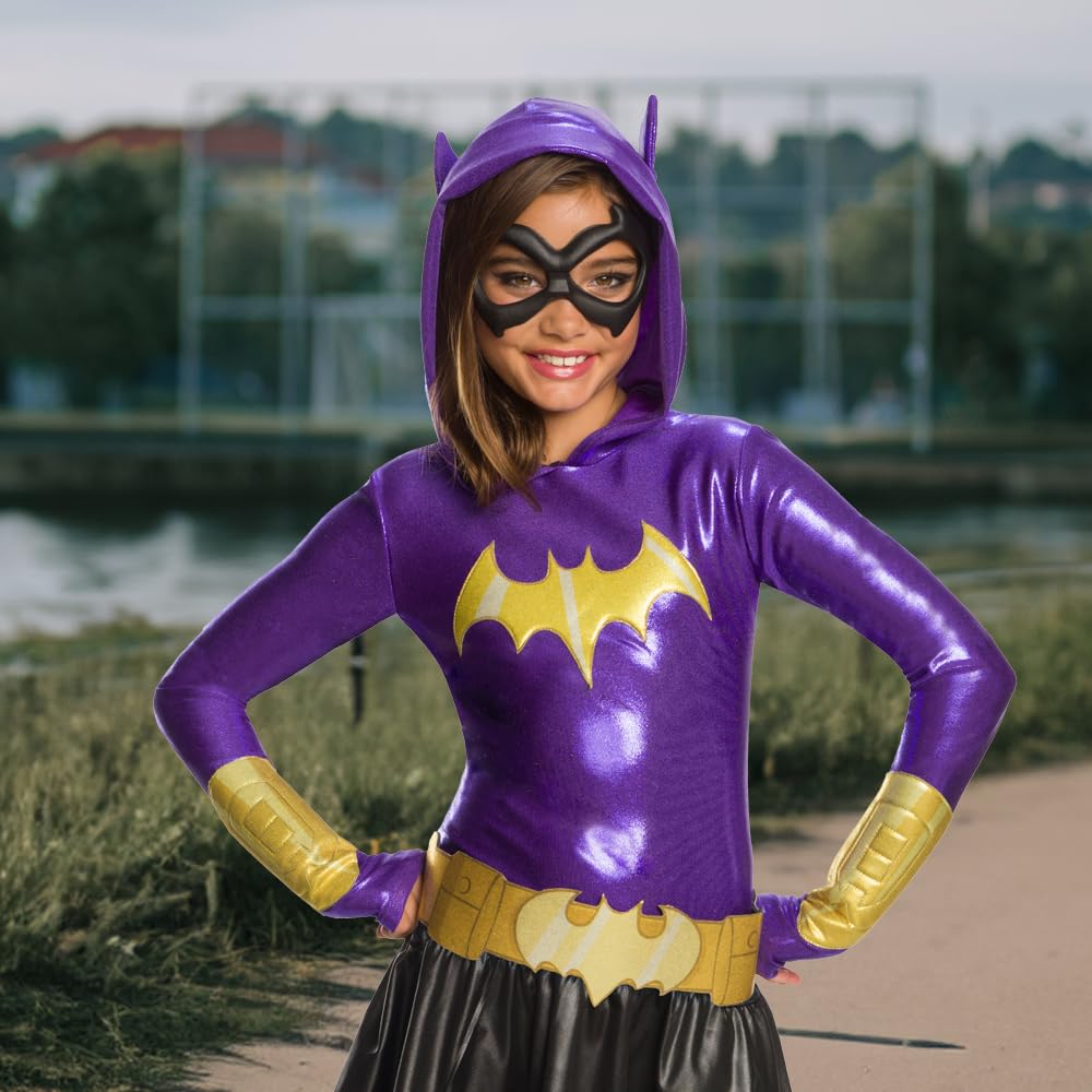 Rubie's DC Super Hero - Vestido con capucha para niñas, disfraz de Batgirl, talla L