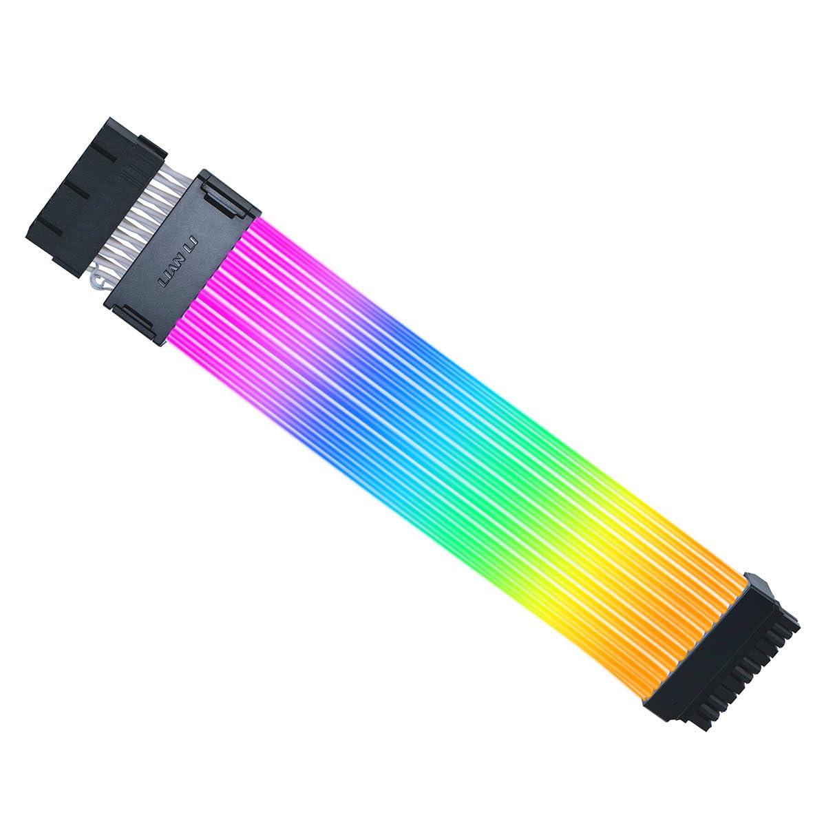 Lian Li Strimer inalámbrico de 24 pines - driver incluido - Cable de extensión de alimentación RGB direccionable - Strimer L-Connect 3.0 Control inalámbrico - Tira LED para cables de PC de placa base