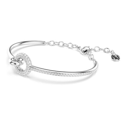 Swarovski Dextera Collection - Pulsera de corte redondo, color blanco