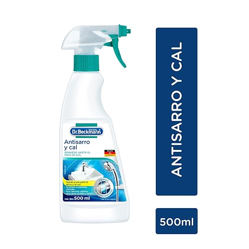Dr. Beckmann, Antisarro y Cal, para Baño y Cocina, Aroma Cítrico, 500 ml +, Blanqueador Intensivo, Súper Blanco, 1 caja con 6 bolsas de 40 g c/u