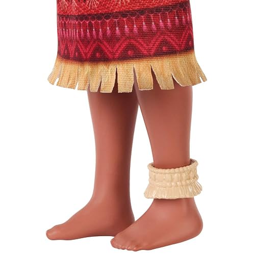 Moana 2 Muñeca Moana Disney con Cabello Ondulado Articulaciones Móviles Vestido Inspirado En La Película Y Accesorios para Niñas De 3 Años En Adelante