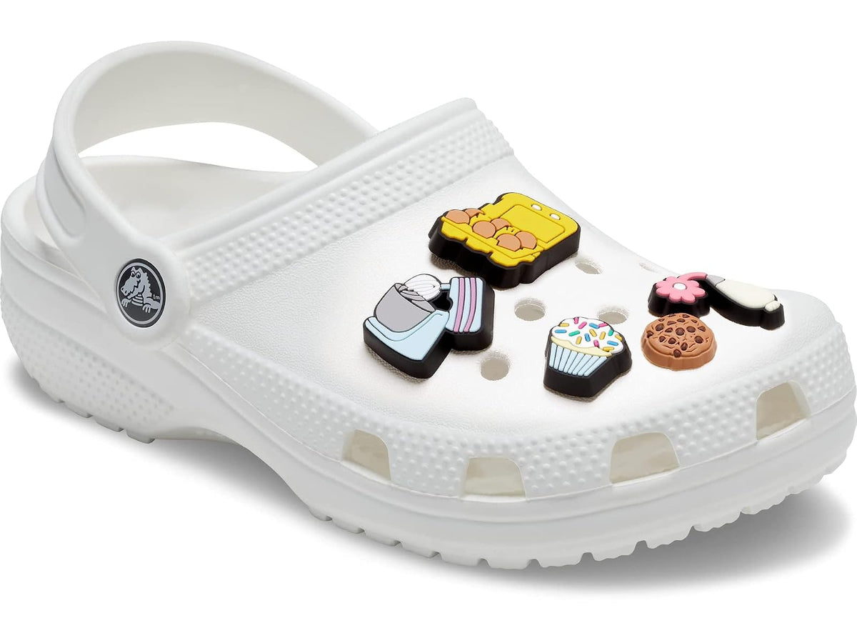 Crocs Jibbitz - Paquete de 5 dijes para zapatos de ocupación | Jibbitz, Negro, 5 unidades