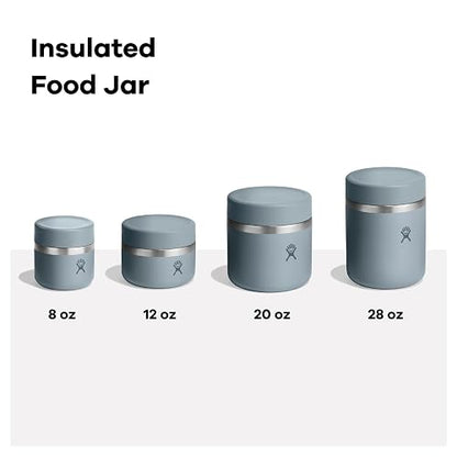 Hydro Flask - Frasco de acero inoxidable aislado, contenedor de viaje para comida caliente y sopa, 20 onzas, color azul