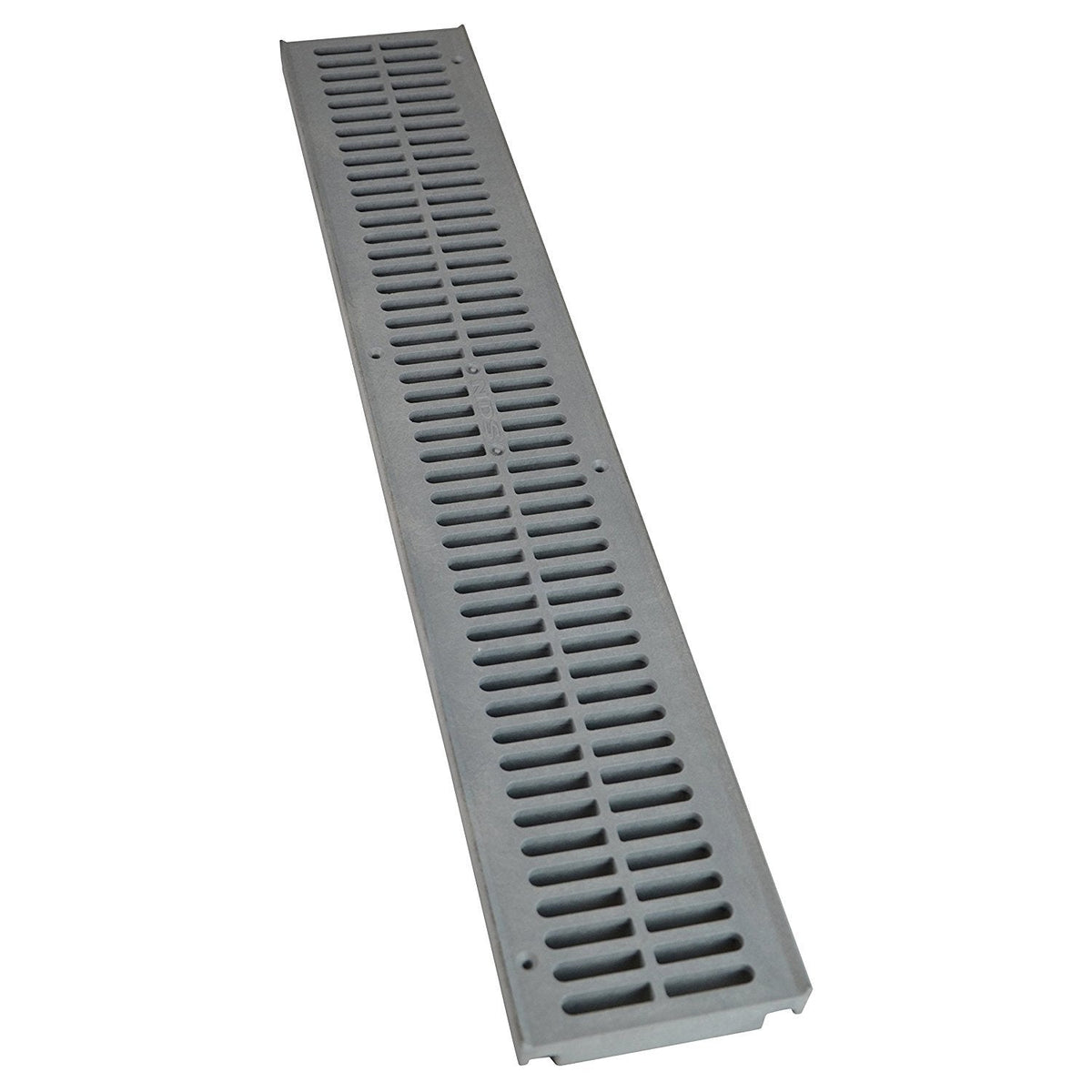 NDS 241-1 Spee-D® - Rejilla de Drenaje de Canal, plástico, 4-1/8 Pulgadas de Ancho x 2 pies de Largo, para calzadas, Patios, Cubiertas de Piscina y áreas comerciales, Gris - Gris