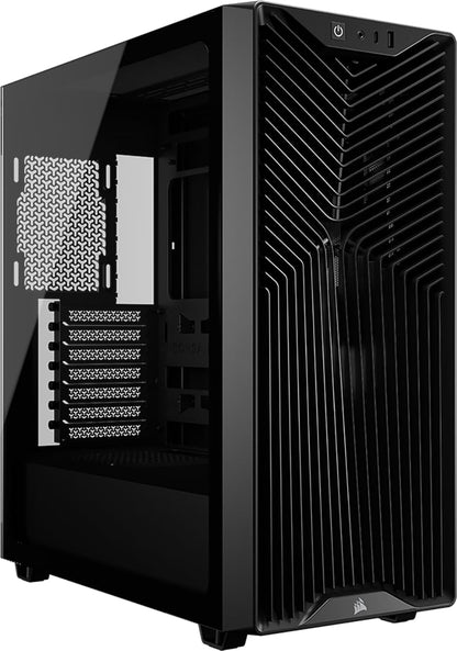 Corsair 3200D RS Gabinete Semitorre para PC, con 3 Ventiladores RS120 PWM - Negro