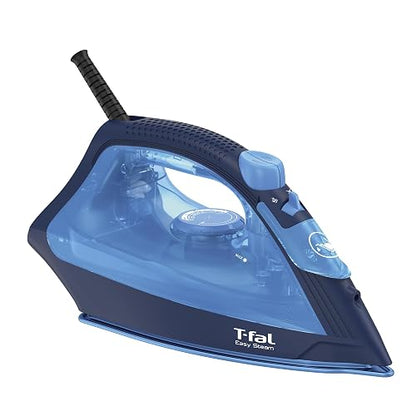 T-fal Plancha de Vapor Easy Steam Ceramic Dress Blue FV1950X0 | Suela True Ceramic Glide, 1200 W, depósito de 220 ml, 5 niveles de temperatura, sistema anti-cal
