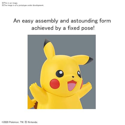 Bandai Mexico - Bandai Hobby - Kit de maquetas de Pokémon ¡Rápido! 01 Pikachu