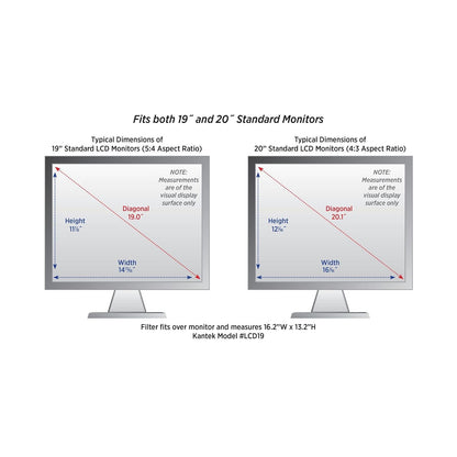 Kantek LCD Protect Deluxe Anti-Glare Filter for 19 to 20 Inch LCD Monitors (LCD19)