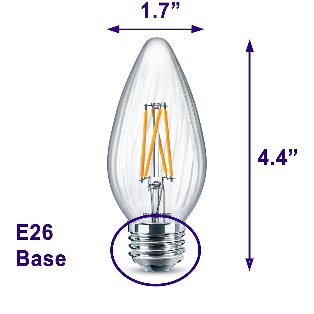 Philips LED Foco Vela 5.5W