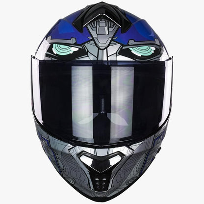 KOV Casco Transformers Optimus Prime Thunder ABATIBLE para Moto Certificado Dot