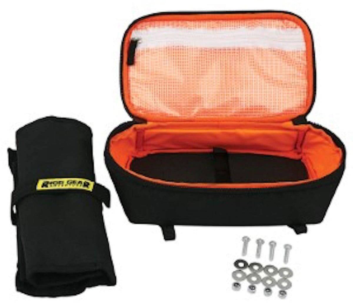 Nelson-Rigg Bolsa de Guardabarros Trasero Rigg Gear con Rollo de Herramientas, Negro/Gris RG-025R