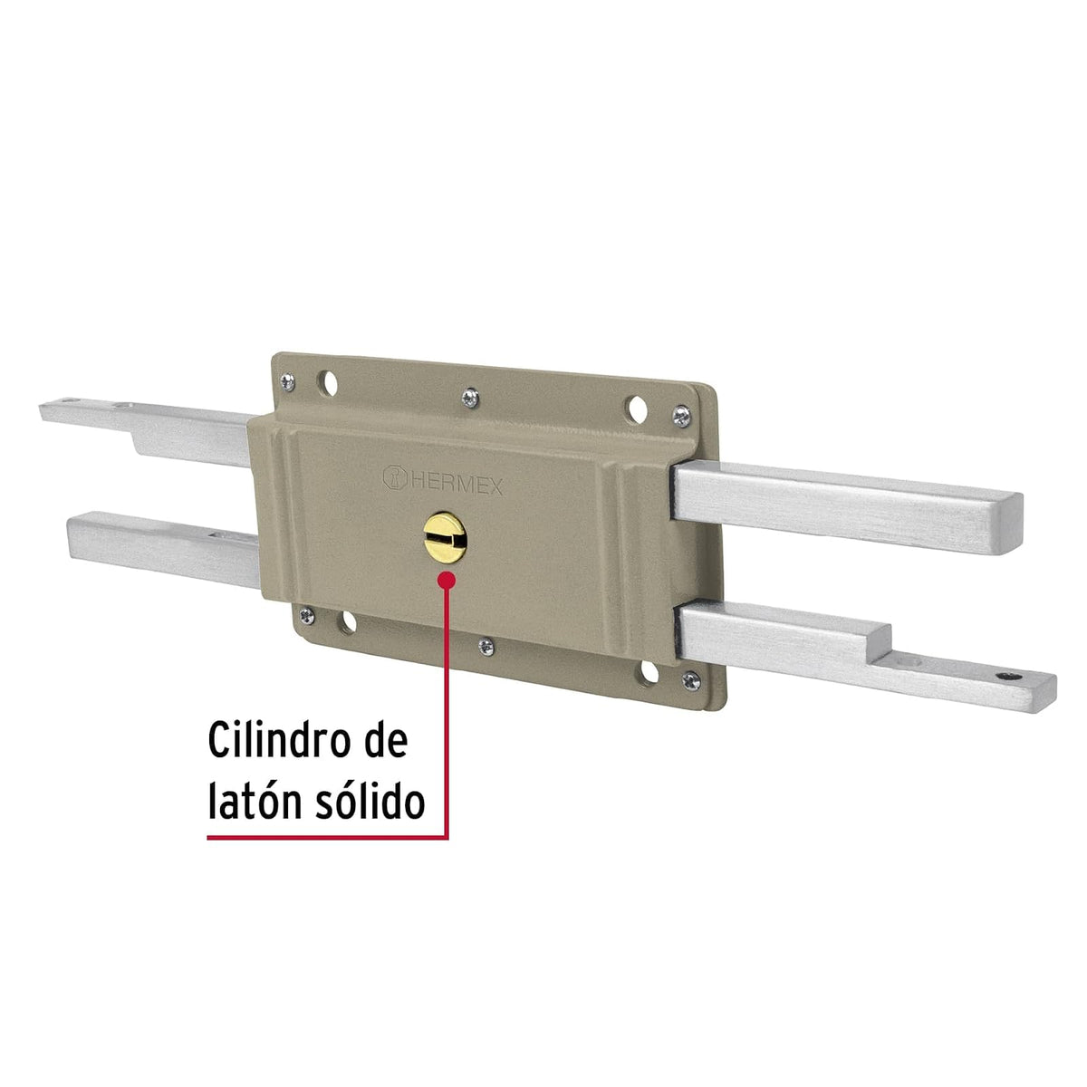 Hermex CB-32, Cerradura doble barra, doble cerrojo