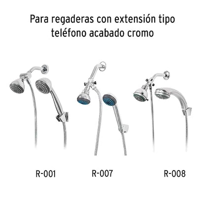 Foset AR-04, Desviador de 3 vías para brazo con soporte, cromo