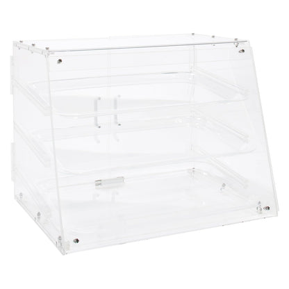 Winco ADC-3 - Vitrina de 3 pisos para exhibición de pastelería, acrílico