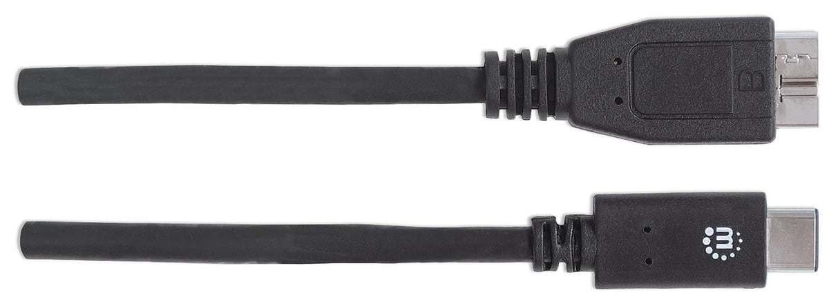 Manhattan CB-1072 Cable USB-C V3.1, C-Micro B 1.0M Negro,