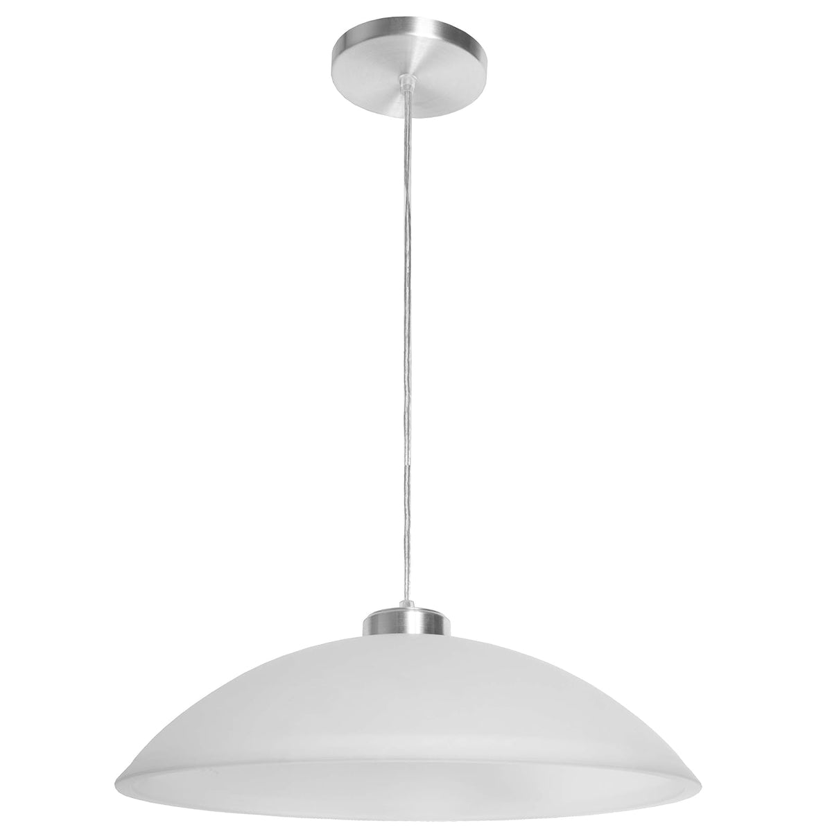 MAXXI MX-CL4265 Candil Decorativo en Aluminio Cepillado, Vidrio Mate