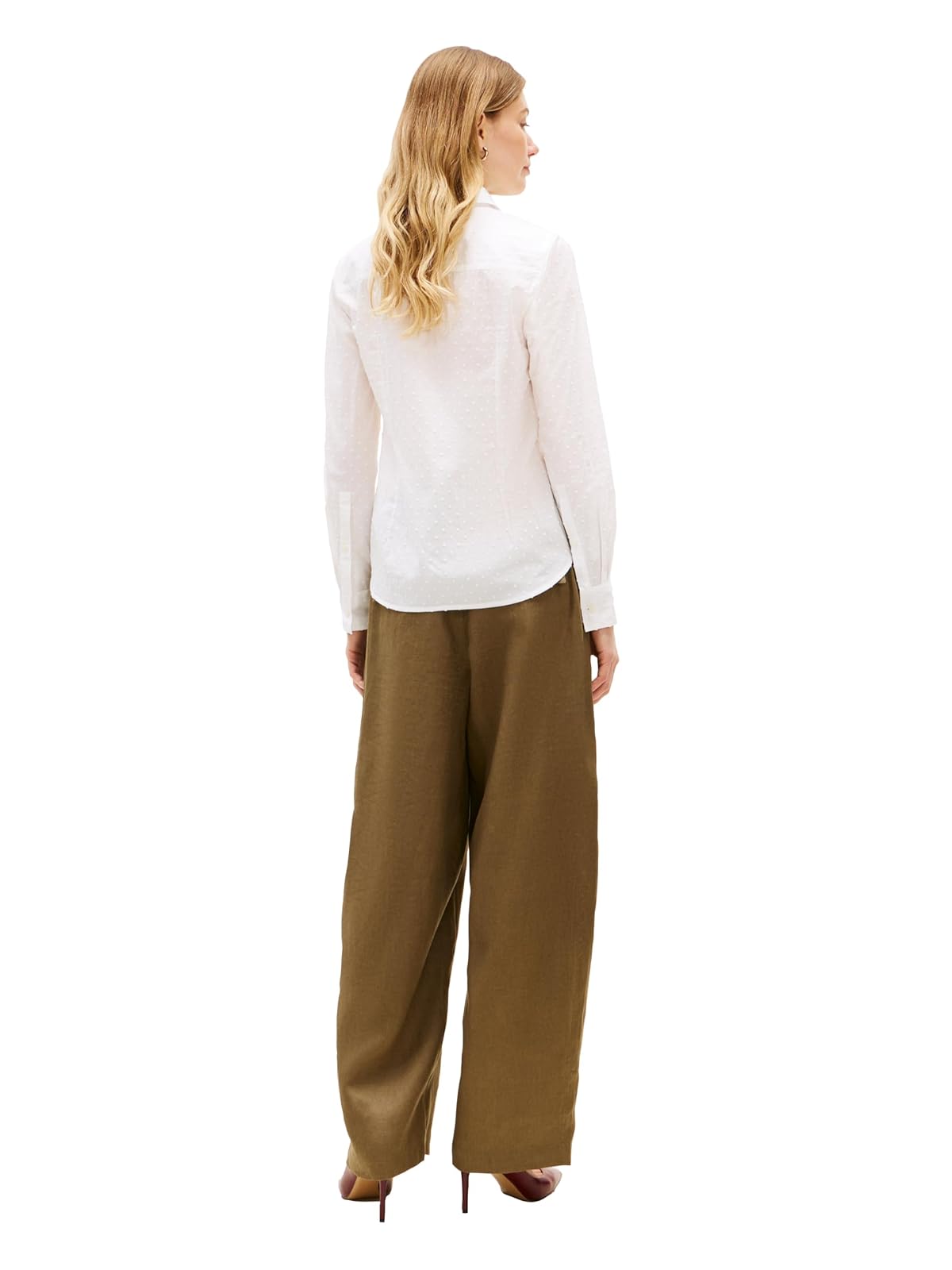 Tommy Hilfiger - Camisa de Manga Larga con Botones para Mujer