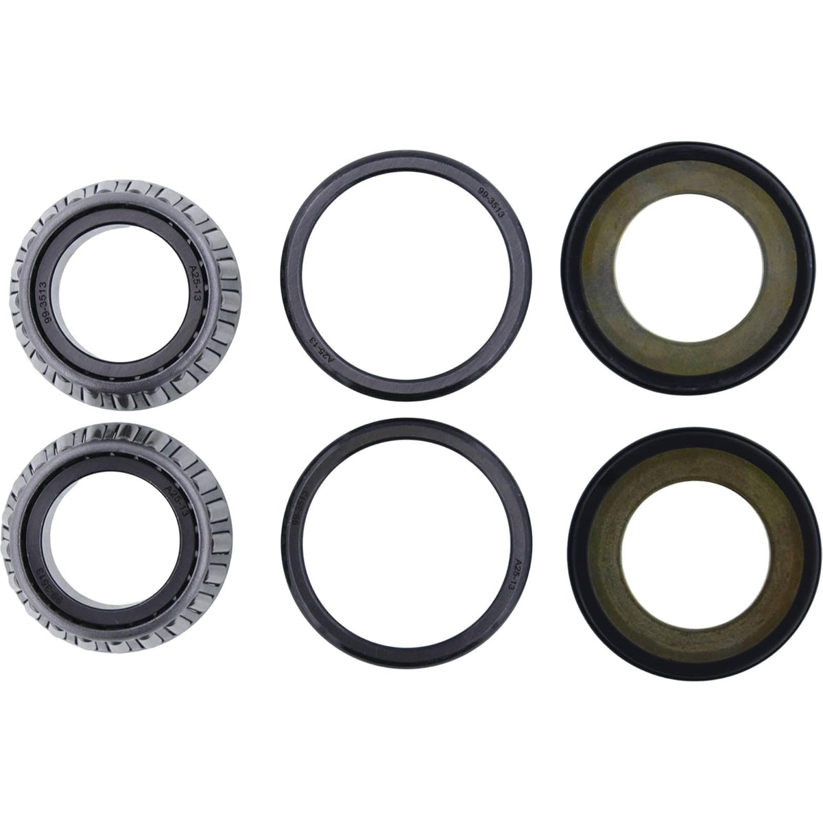 All Balls Racing Kit de Sellado de Rodamiento 22-1024 | Compatible para BMW Hyosung Sherco Suzuki Yamaha, 2 sellos, 2 rodamientos cónicos