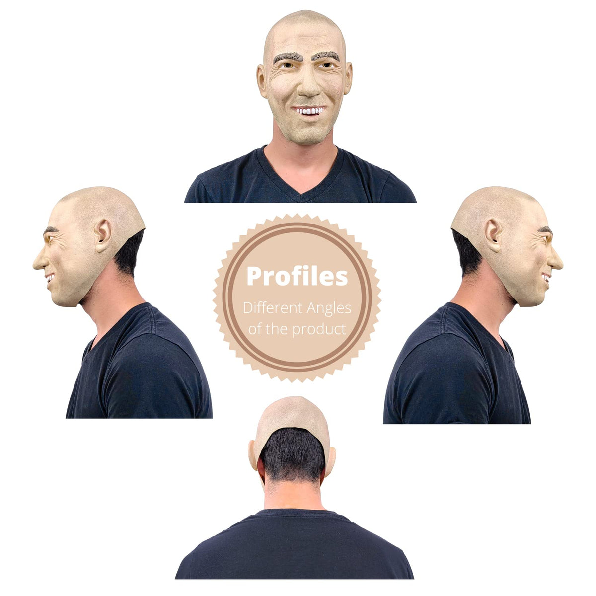 Zidane, Máscara de Jugador Zidane, Máscara de Jugadores Ideal para Fiestas de Disfraces y Halloween