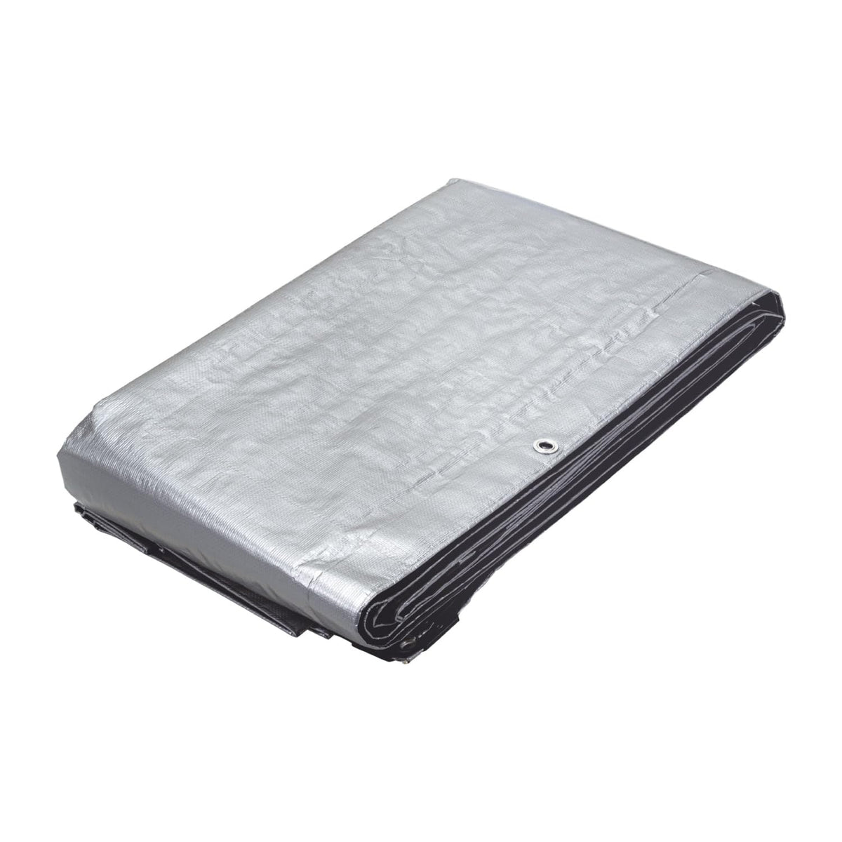Truper Lona Reforzada con Ojillos de Aluminio - Lona - 5 x 6 m - Gris
