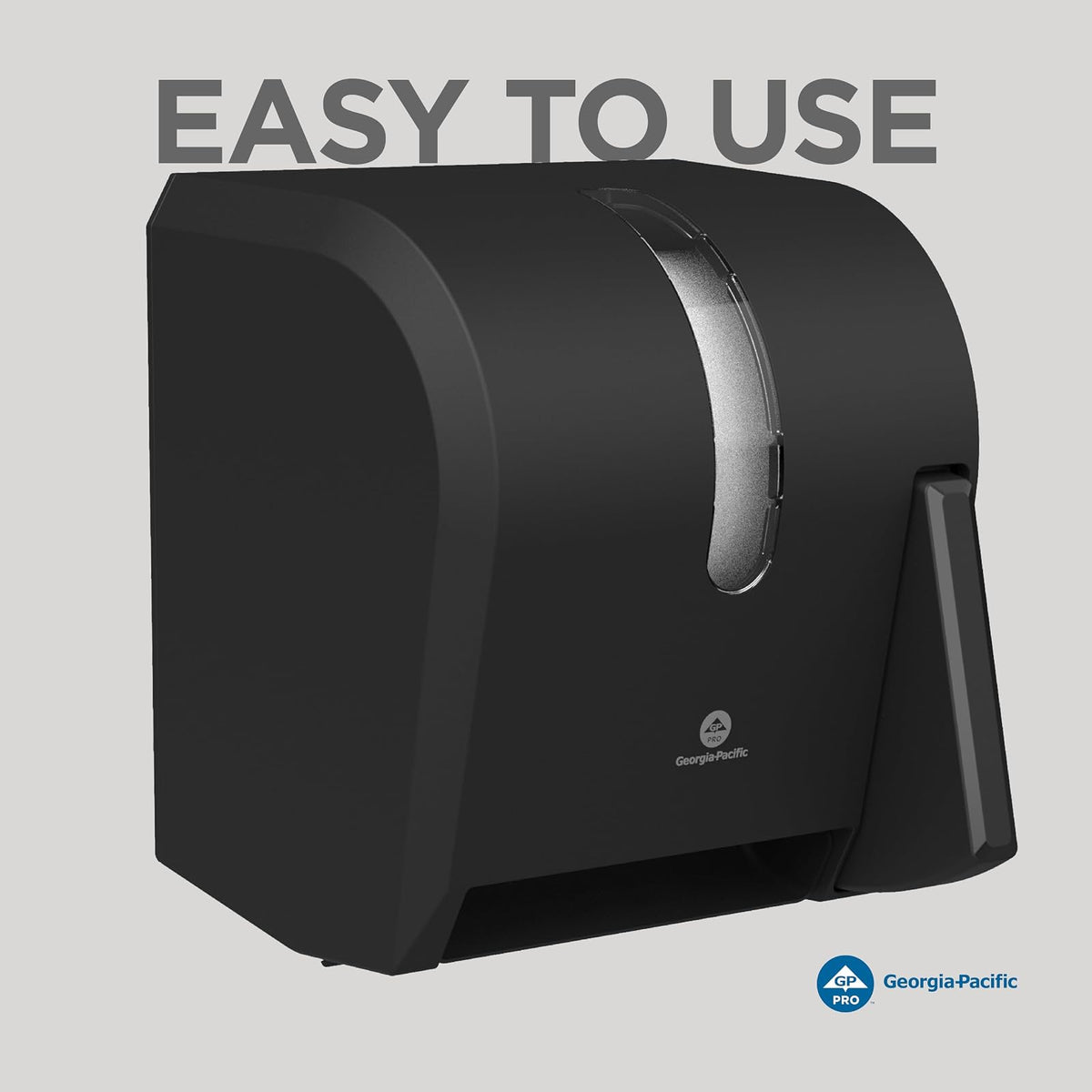 Georgia-Pacific - Dispensador de Toallas de Papel con Rollo de Paleta de Empuje por GP Pro, 54338A, Color Negro