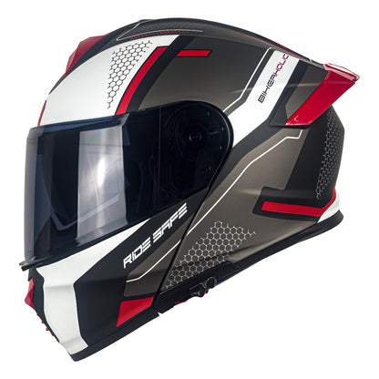 KOV Casco Thunder Revenge Rojo Abatible Dot Talla M