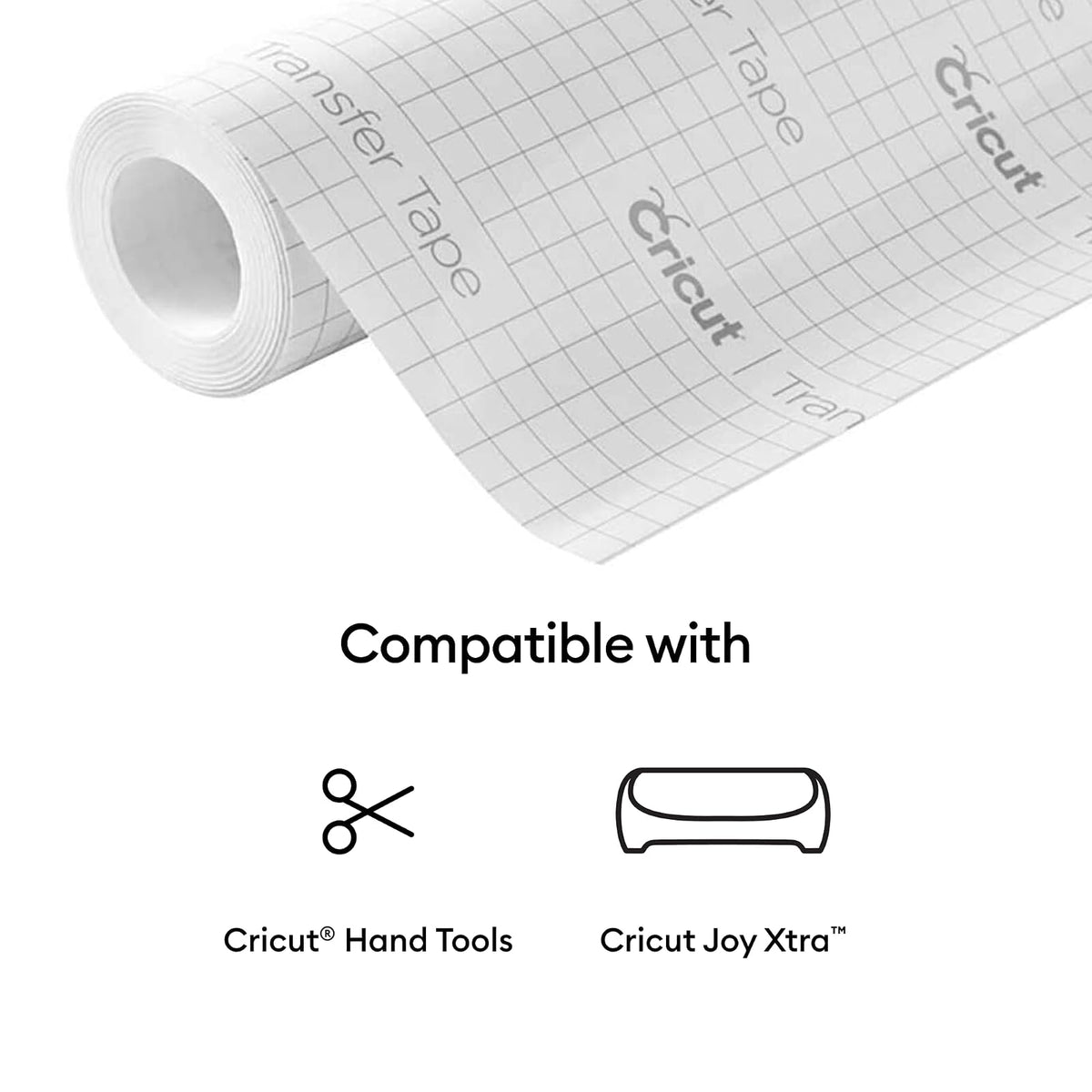 Cricut Joy Xtra Vinilo Transferencia Cinta de Transferencia (9.5 x 20 pies), Vinilo Transparente para etiquetas, manualidades y más, Compatible con la Mayoría de Vinil