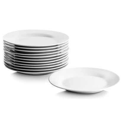 10 Strawberry Street Plato redondo para ensalada/postre de 7.5 pulgadas, juego de 12