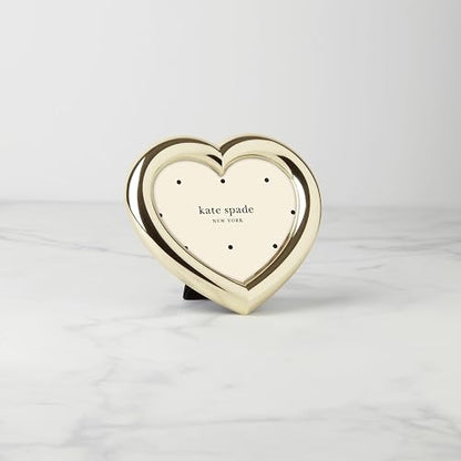 kate spade new york Portarretratos Corazón Dorado Charmed Life Acero 14x16 cm Regalo
