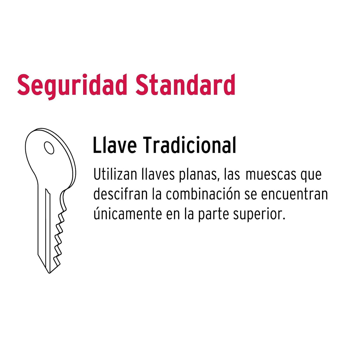 Hermex CS-95I, Cerradura sobreponer, puerta corrediza, instala-fácil, izq.