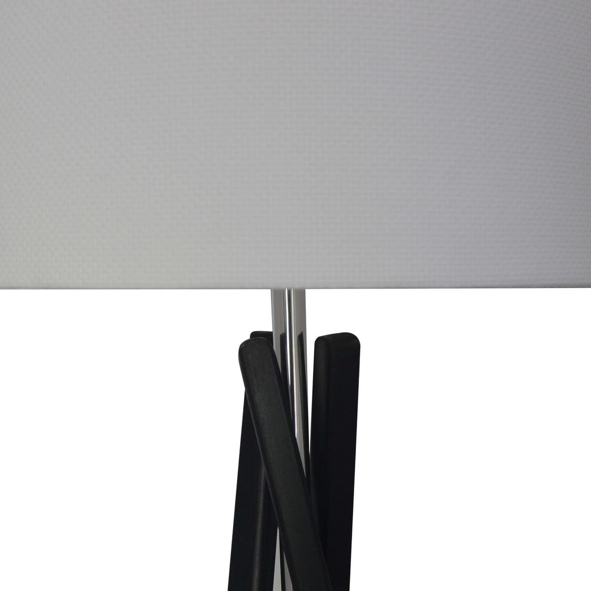 Luzerna CM-0255-01 Lámpara De Piso Xyla, Color Poplar Negro, 2 Unidades