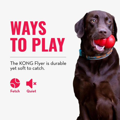 Kong Flyer Disco Volador para Perro, pequeño, Rojo
