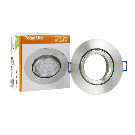 Tecnolite Lámpara para Empotrar, de interior color Satinado YD-610/AL