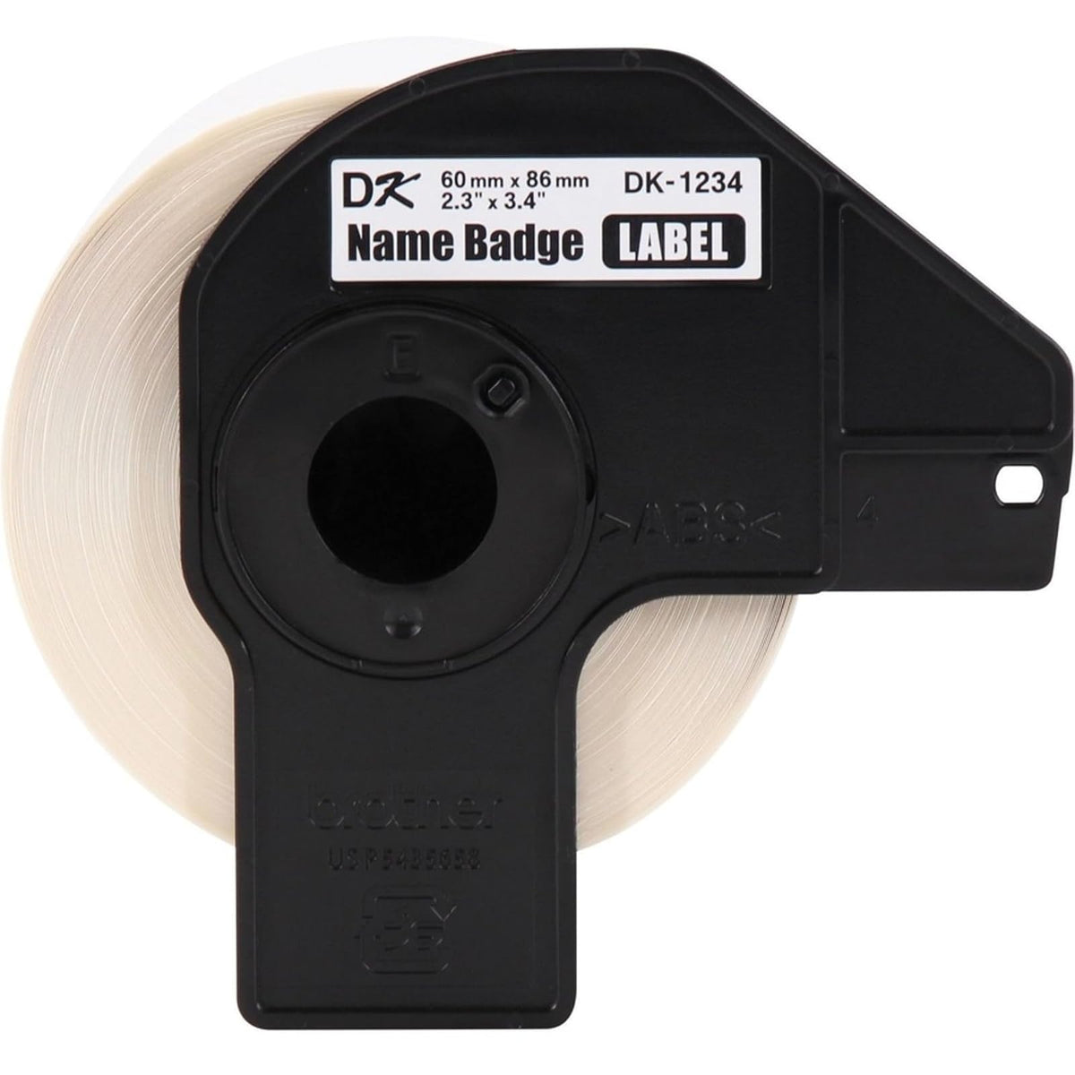 Brother DK-12343PK - Etiquetas de papel troqueladas, 60 mm x 86 mm, 260 etiquetas por rollo, (3) rollos por caja