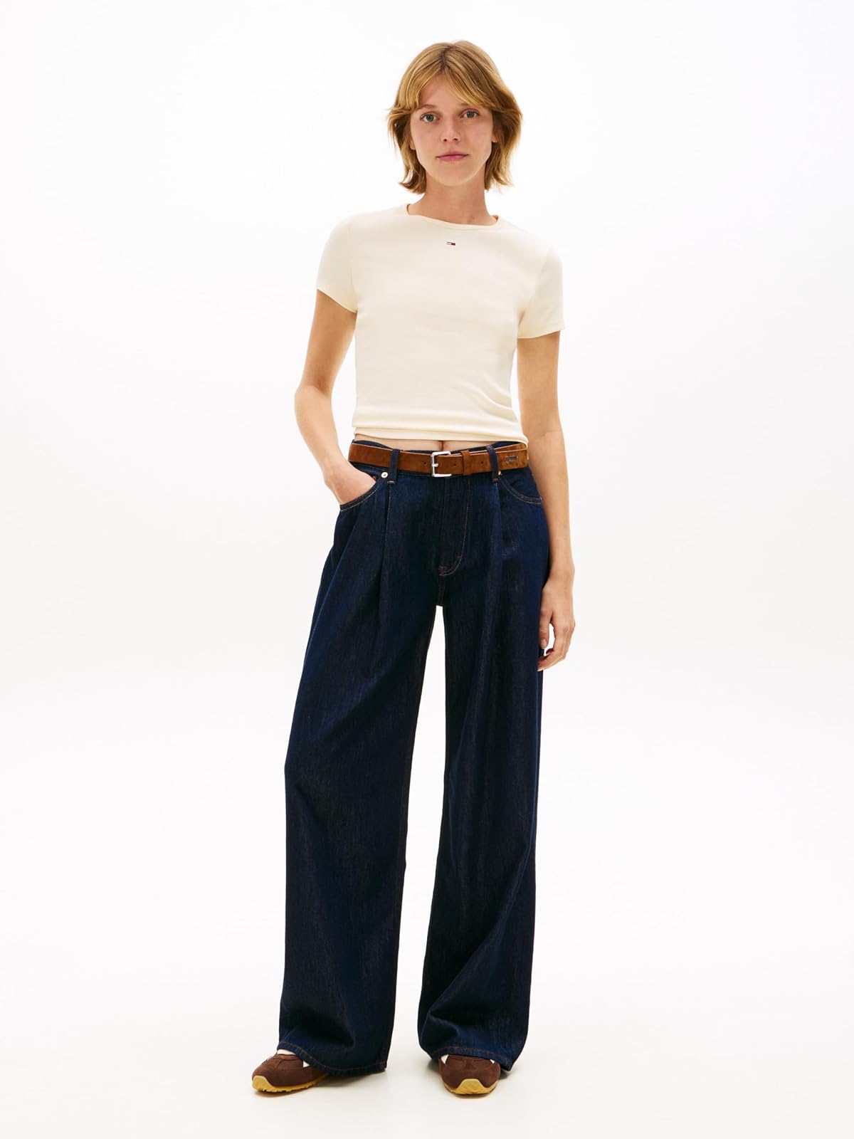 Tommy Hilfiger Playera Manga Corta para Mujer