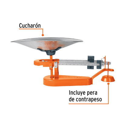 Truper BAS-10M, Báscula mecánica con cucharón de 10 kg