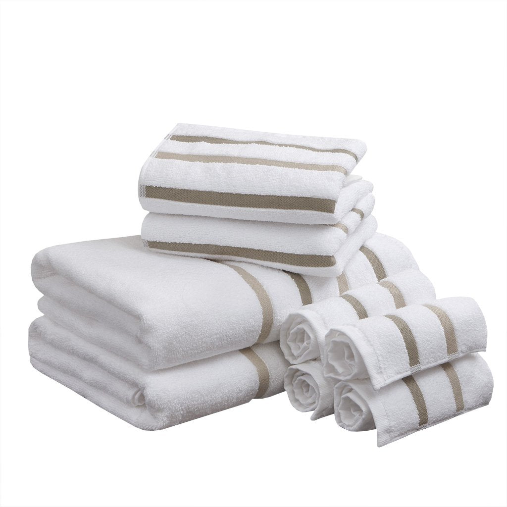 Comfort Spaces - Toallitas de baño para Ducha, Marrón Topo, Assorted Sizes, 1, 1 - Multi-sizes - Gris pardo