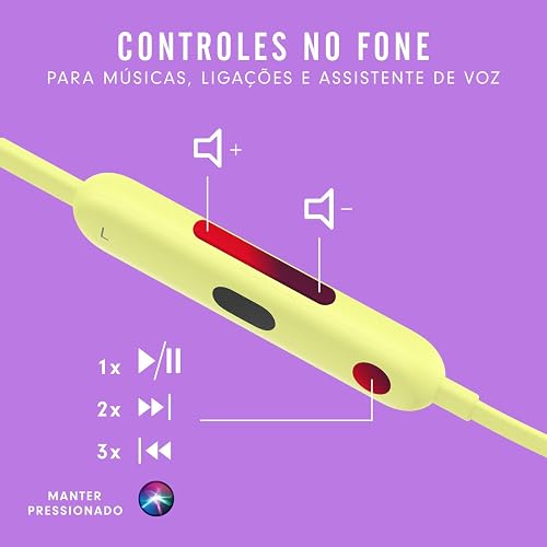 Beats Flex - Audífonos in-Ear inalámbricos, Chip W1 para audífonos diseñado por Apple, tecnología Bluetooth, 12 Horas de Audio: Amarillo citrico