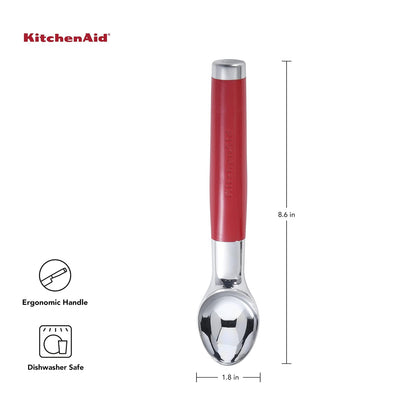 KitchenAid - Cuchara clásica para helado, 8.6 pulgadas, color rojo imperio