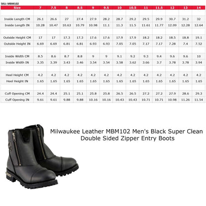 Milwaukee - Botas de moto para hombre, Negro, 15 M US