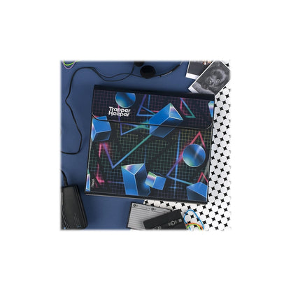 Mead Trapper Keeper - Carpeta de 1" con 2 Folders y Cierre de Velcro. Diseño Shapes. 260038CQ1-ECM