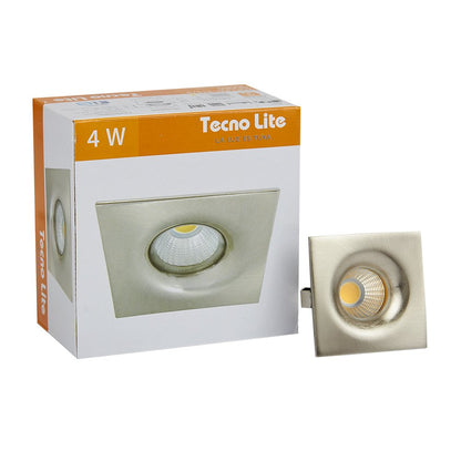 Tecnolite Lámpara de Interior LED para Empotrar YDCLED-315/S, 4 W, Luz Cálida Brillante, Satinado | Luz Cálida Brillante, Para Interior