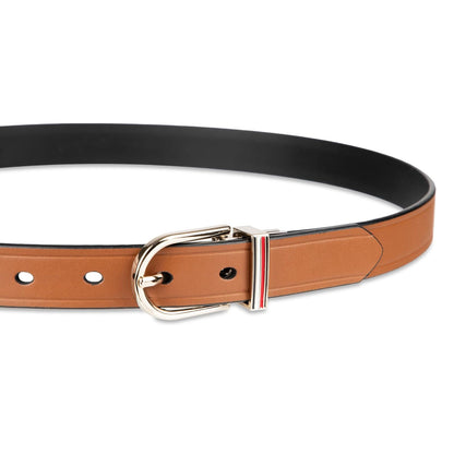 Tommy Hilfiger Two-in-one Reversible Slim Width Dress Casual Leather Belt for Jeans, Trousers and Dresses Cinturón Mujer