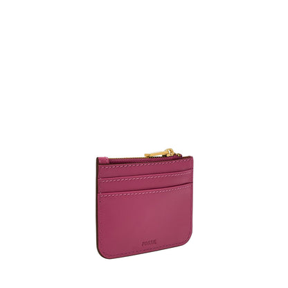 Tarjetero Fossil SL10078658 de piel en color rosa para mujer