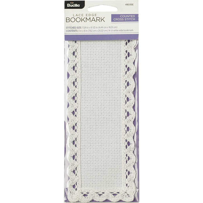 Bucilla Marcapáginas listo para coser – borde de encaje – 1,9 cm x 1,5 cm