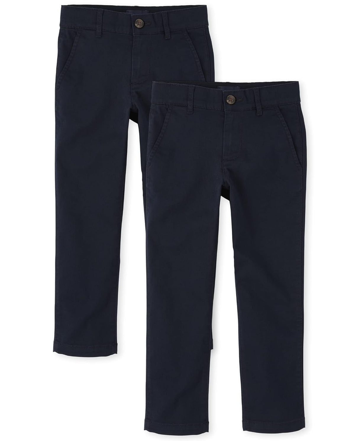 The Children's Place Pantalón Chino Elástico para Niño - New Navy 2 Pack - 7