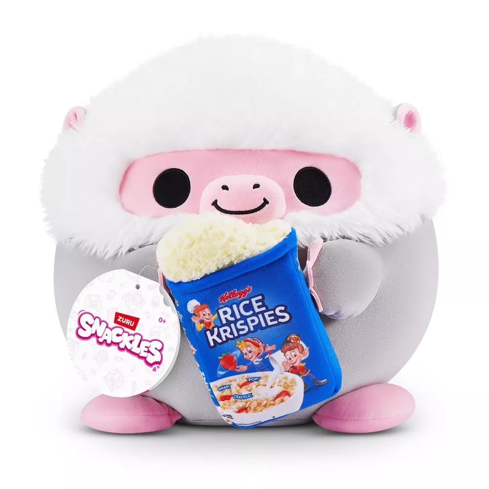 ZURU Snackles Serie 3 Peluche Coleccionable - Baboon - 8 inch
