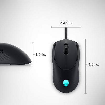 Alienware AW320M Mouse Alámbrico pra Gaming, Negro