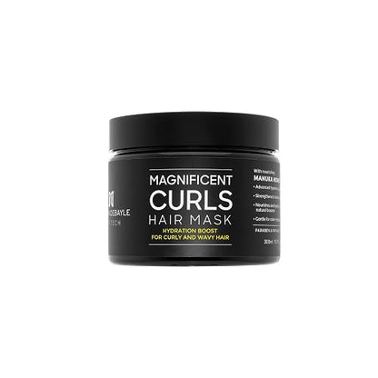 MARTHA DEBAYLE Mascarilla MAGNIFICENT CURLS, Boost de hidratación para pelo chino y ondulado, Con miel de manuka nutritiva, Sin parabenos y ftalatos, 300 ml